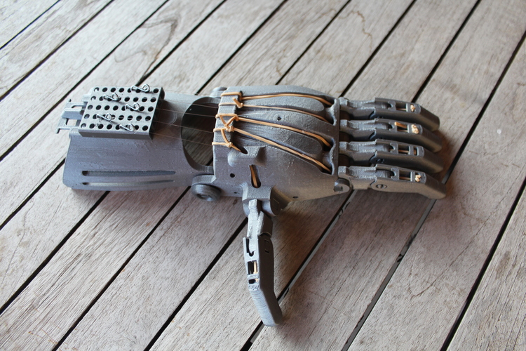 enable prosthetic hand with changeble finger positions 3D Print 100009