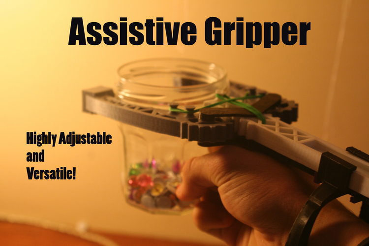 Versatile Assistive Grabber:  Highly Adjustable - Arm powered 3D Print 100235