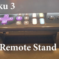 Small Remote Holder for Roku 3 3D Printing 100422