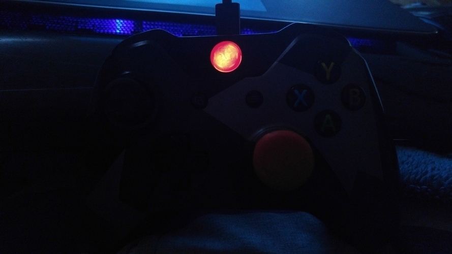 Xbox One Controller Guide Button 3D Print 100704