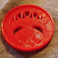 Small Filia Emblem Necklace 3D Printing 100706