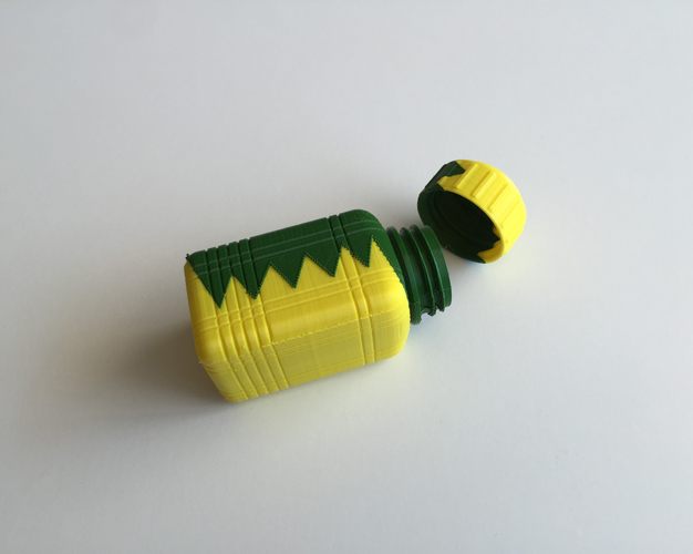ZigZag Bottle & Screw Cup (Dual Extrusion / 2 Color) 3D Print 100856