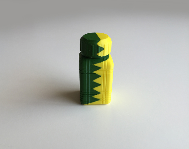ZigZag Bottle & Screw Cup (Dual Extrusion / 2 Color) 3D Print 100857