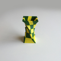Small 2-Color Box Vase (Dual Extrusion) 3D Printing 100874