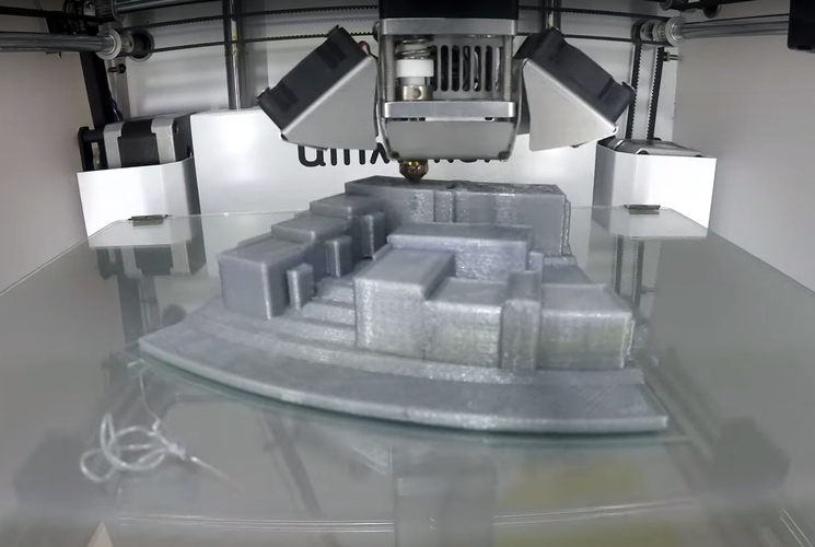 Campus Buildings 3D Print 100915 Campus Buildings 3D Print 100915