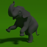 Small elephant thai 3D Printing 100998