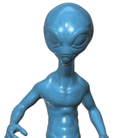 Small Alien "Paul" 3D Printing 101012