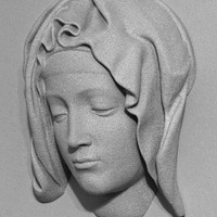 Small Michelangelo's Pietà, detail of Mary 3D Printing 101157