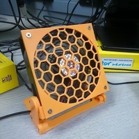 Small Mini Desk/Wall Fan with Ratcheting Angle    3D Printing 101330