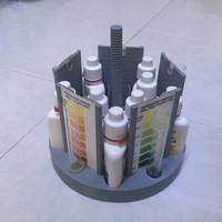 Small Test Kit Holder (Aquaponics/Aquarium etc) 3D Printing 101366