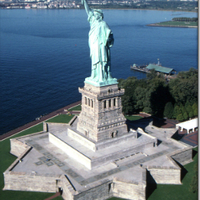 Small Fort Wood Plinth for Statue of Liberty & Base Building (included 3D Printing 101370