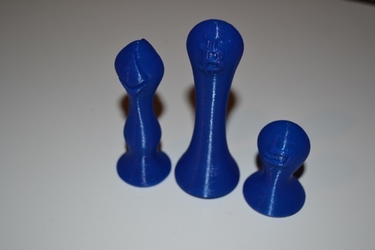 Crypto Chess pieces - Bitcoin, Ethereum, DASH 3D Print 101436