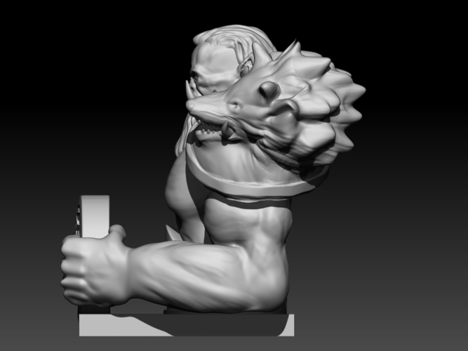 Orc (inspired in Warcraft Movie) 3D Print 101632 Orc (inspired in Warcraft Movie) 3D Print 101632