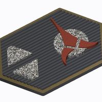 Small Klingon Com Badge (Star Trek) 3D Printing 101800