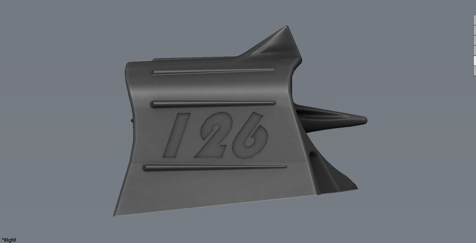 Mini Hood Scoop with turbine 3D Print 101811