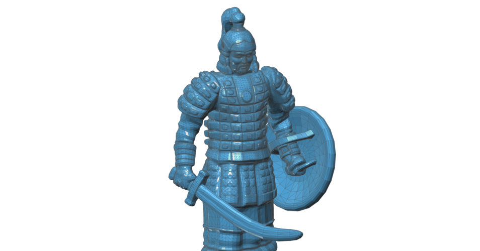 Mongolian Warrior 3D Print 101966