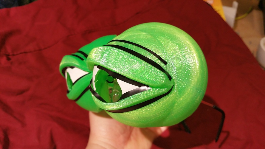 Pepe the Frog Holloween Costume Eyeglasses Tie-on 3D Print 102065