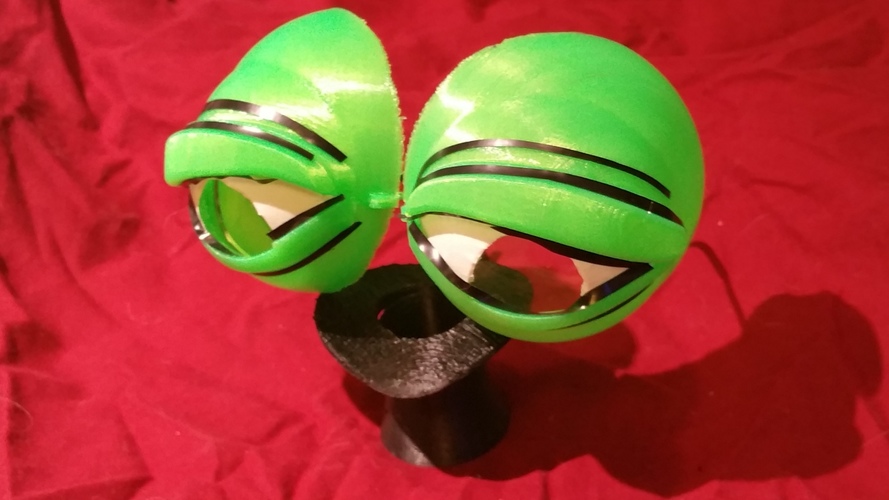 Pepe the Frog Holloween Costume Eyeglasses Tie-on 3D Print 102067