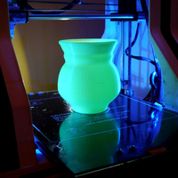 Small Green Glow UV Torchiere lamp 3D Printing 102182