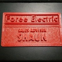 Shaun's nametag from Shaun of the Dead - Thumbnail 2