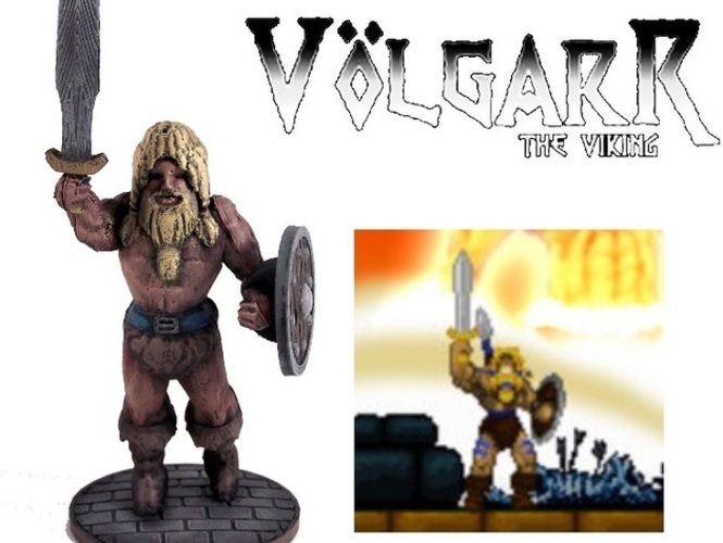Volgarr the Viking 3D Print 1025