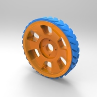 Small Wheel for Printbots (designed for 20g servos) 3D Printing 102535