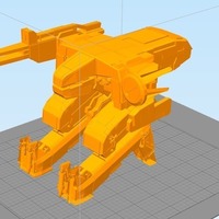 Small Detailed Metal Gear Rex 3D Printing 102558