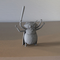 Small Abraham, the mutant moth from "Marvin and the Moths" 3D Printing 102575