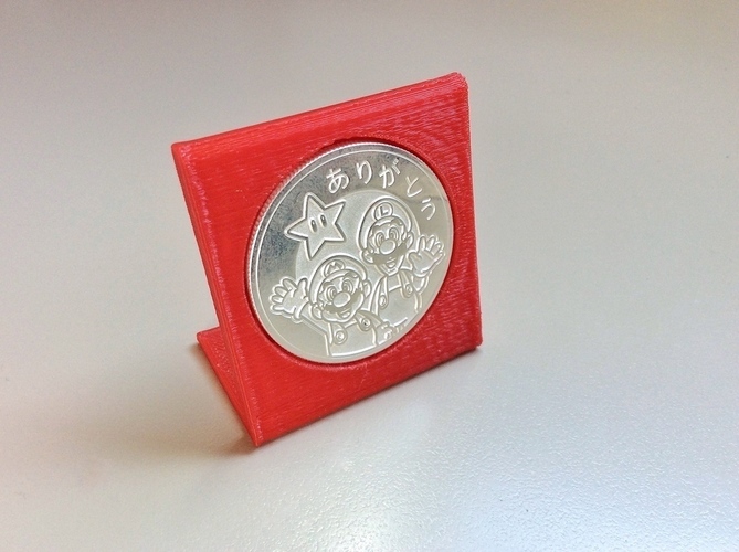 Coin stand 40mm 3D Print 102623