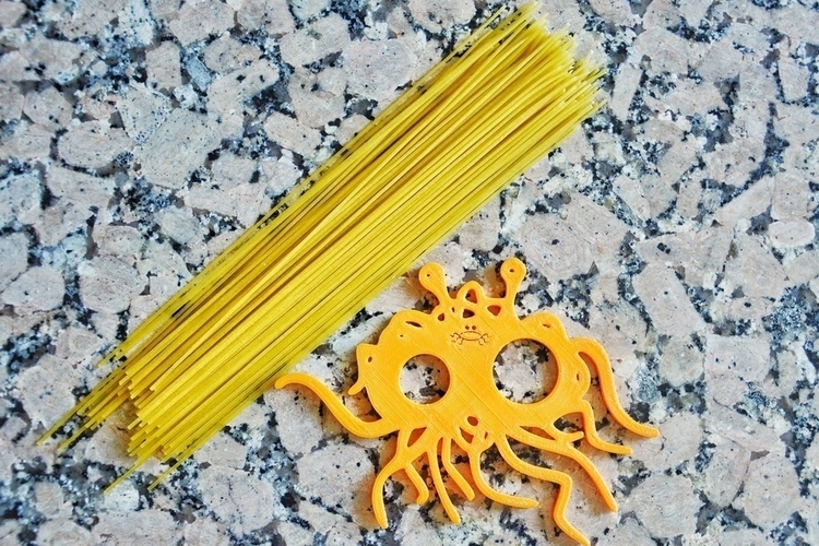 Fliying Spaghetti Monster Portion Measurer 3D Print 102629