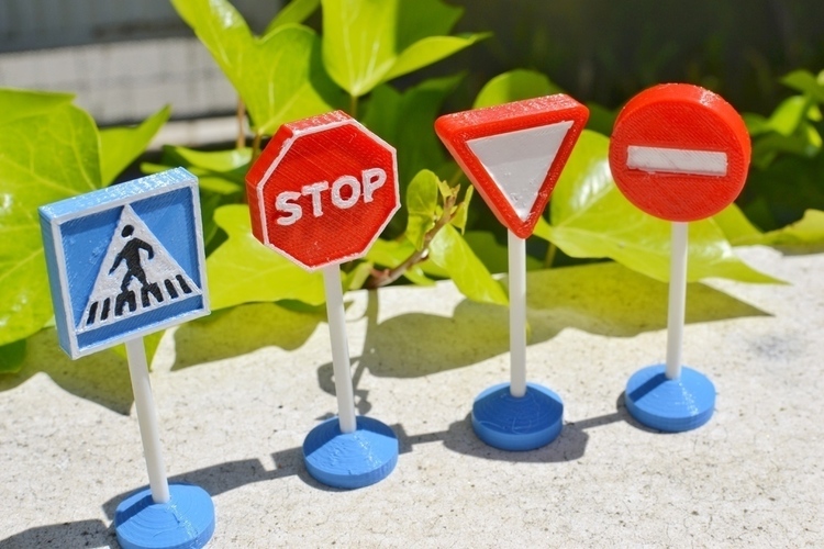 Traffic signs toy 3D Print 102630
