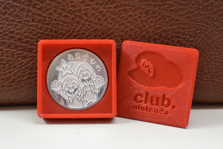 Club nintendo conmemorative coin 3D Print 102637