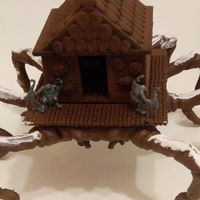 Small House Spider plattform for tabletop games 3D Printing 102699