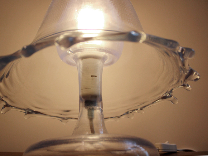 Splash Lamp - Beautifully Captures a Moment of Liquid Art 3D Print 102896