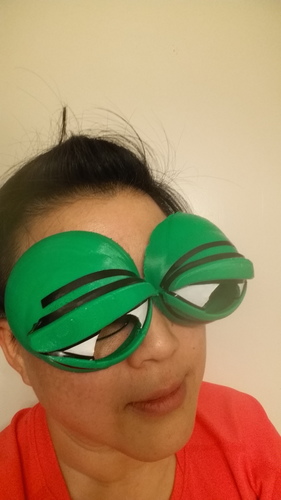 Pepe the Frog Holloween Costume Eyeglasses Tie-on 3D Print 103026