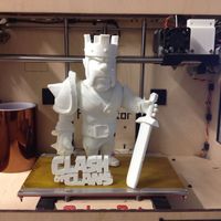 Small CLASH OF CLANS BARBARIAN KING  3D Printing 103185