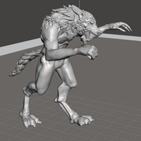 Small Escaped Werewolf 3D Printing 103540