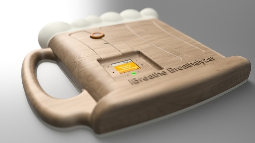 Talking iBreathe Breathalyzer 3D Print 103629 Talking iBreathe Breathalyzer 3D Print 103629