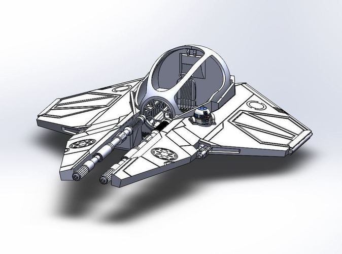 Star Wars Jedi Interceptor 3D Print 103753