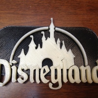 Small Disney Castle + keychain 3D Printing 103788