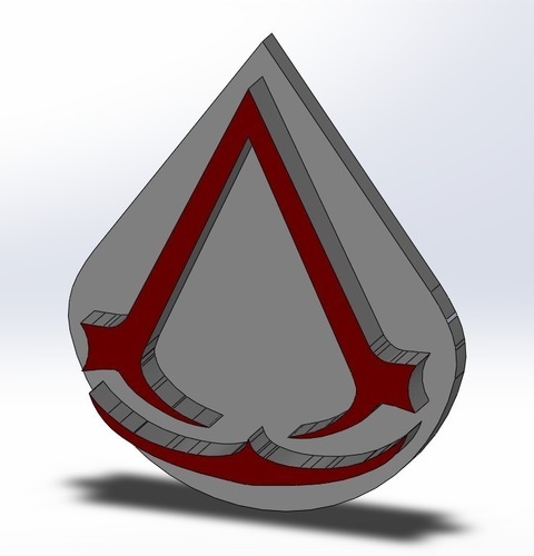 Assassin's Creed + keychain 3D Print 103801