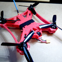 Small Bat-quad 210mm by elpet (full printed racing drone) 3D Printing 103930
