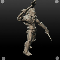 Small 54mm Orc 3D Printing 104114