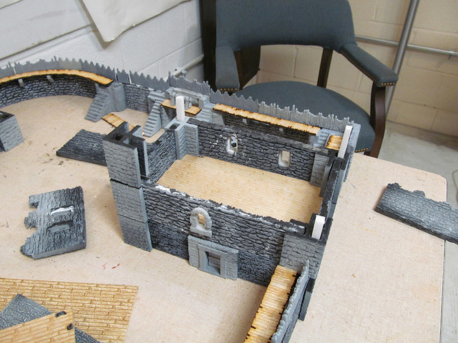 Complete Castle Expansion 1:Buildings & Dungeons 28mm-32mm 3D Print 104121