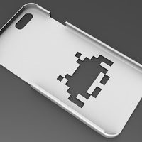 Small iPhone 6 Basic Case  space invaders 3D Printing 104415