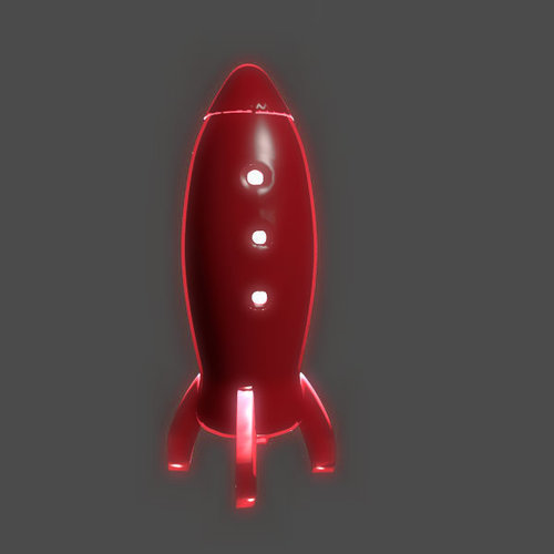 Spaceship Lamp 3D Print 104576