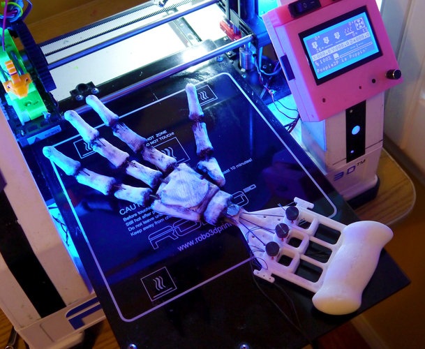 Jack Skellington Articulated Hand Extender 3D Print 104695