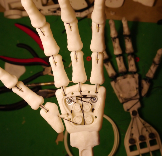 Jack Skellington Articulated Hand Extender 3D Print 104696