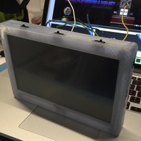 Small Adafruit 7" Portable HDMI Monitor Case Remix for use as a larger 3D Printing 104732