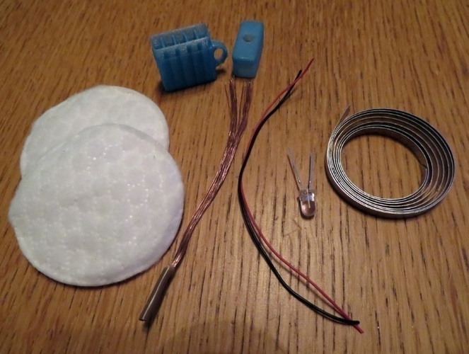 Water Powered Flashlight, Medelis Battery (free energy) 3D Print 104757 Water Powered Flashlight, Medelis Battery (free energy) 3D Print 104757